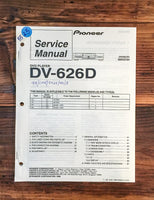 Pioneer DV-626D DVD Player  Service Manual *Original*