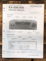 Kenwood KA-896 KA-996 Amplifier  Service Manual *Original*