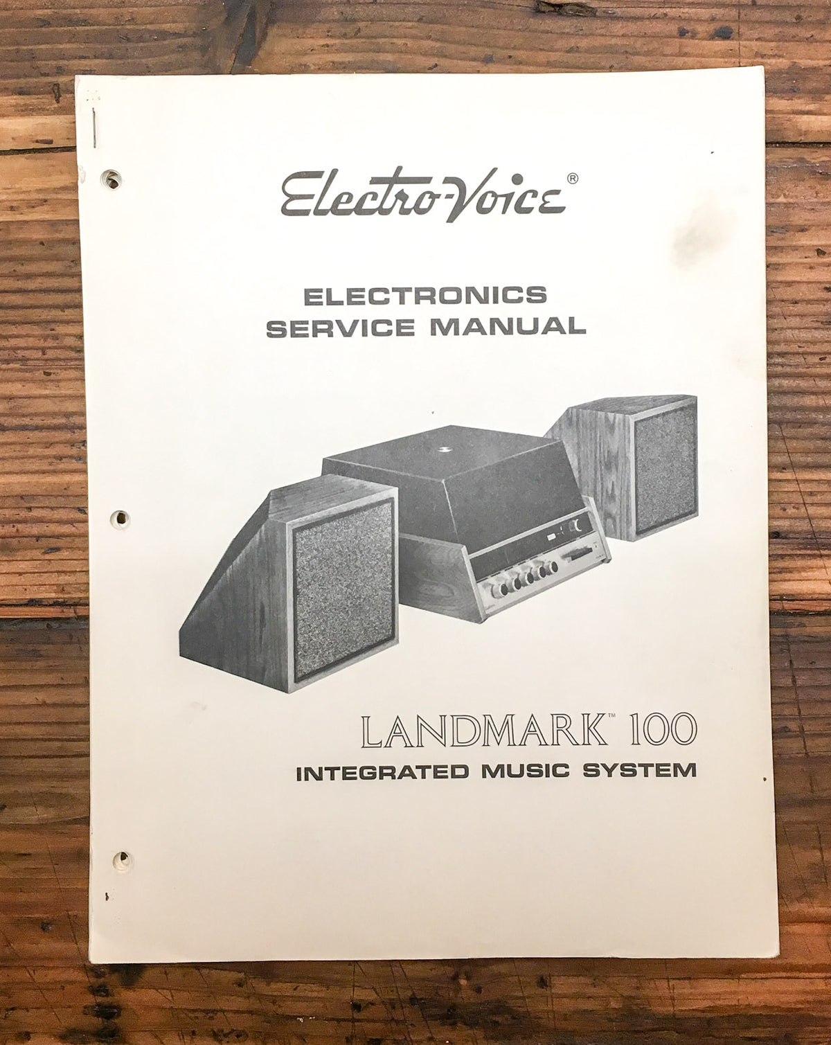 Electro-Voice Landmark 100 Music System  Service Manual *Original* #2