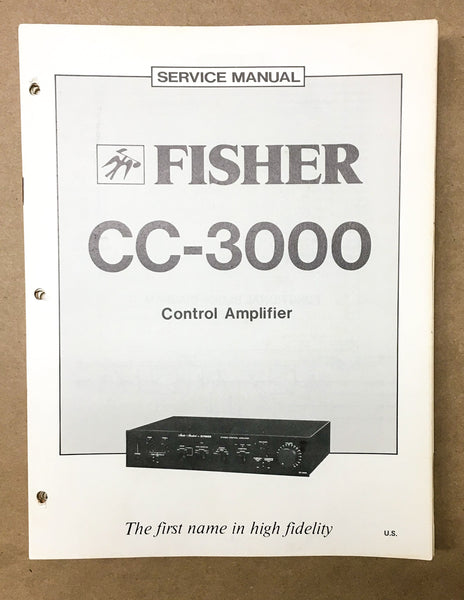 Fisher CC-3000 Control Pre Amplifier Service Manual *Original*