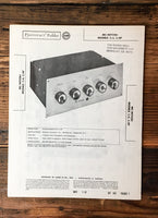 McIntosh C-4 C-4P Preamp / Preamplifier Sams Photofact Service Manual *Original*