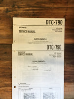Sony DTC-790 DAT Deck Service Manual Supplement 1 2  *Original*