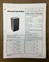 Marantz MS-25 CS-75 DS-604 Speaker Service Manual *Original*