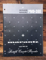 Marantz PMD-360 Cassette  Service Manual *Original*