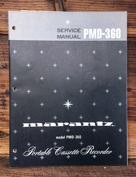 Marantz PMD-360 Cassette  Service Manual *Original*