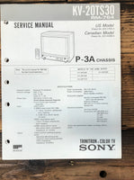 Sony KV-20TS30 TV  Service Manual *Original*