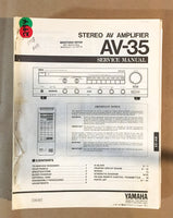 Yamaha AV-35 Amplifier  Service Manual *Original*