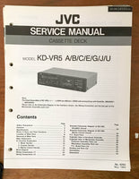 JVC KD-VR5 Cassette Deck  Service Manual *Original*