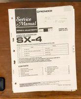 Pioneer SX-4 Receiver Service Manual *Original*