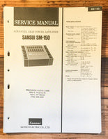 Sansui SM-150 Car Amplifier Service Manual *Original*