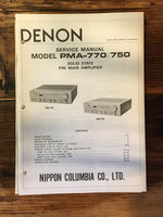 Denon PMA-750 PMA-770 Amplifier Service Manual *Original*