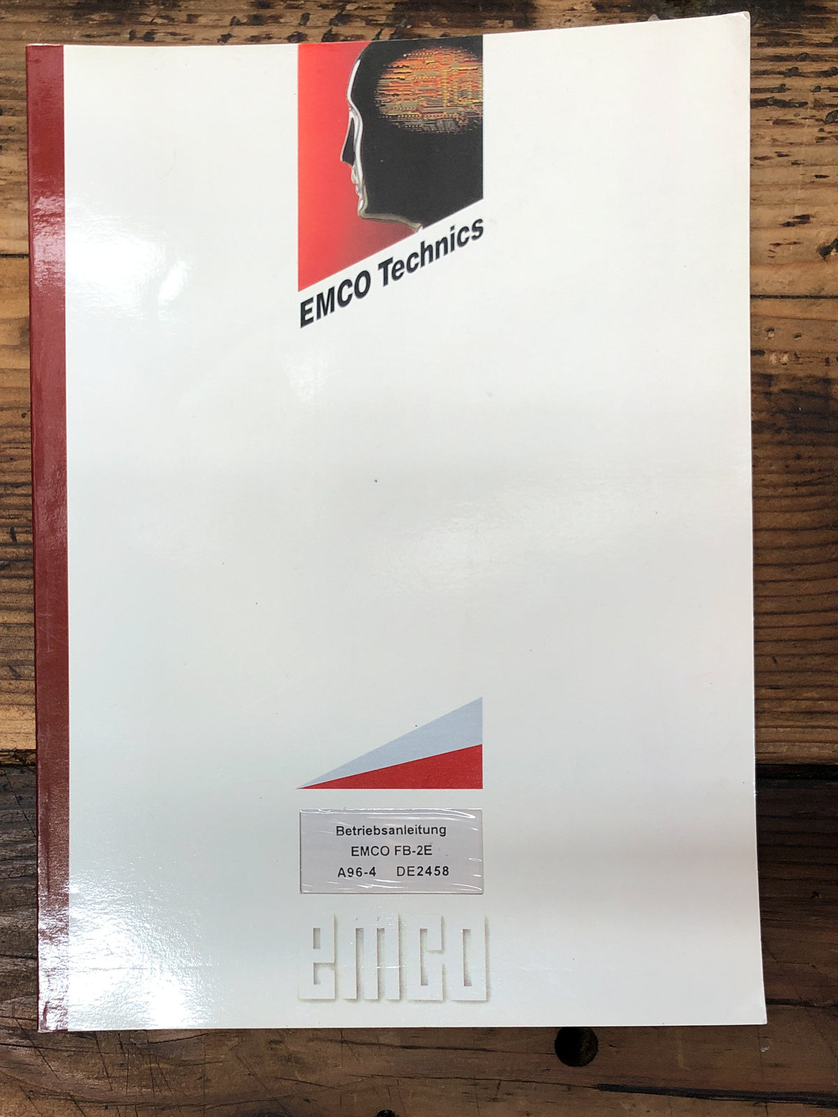 EMCO Technics FB-2E Drill Press  Owners Manual *German*  *Original*