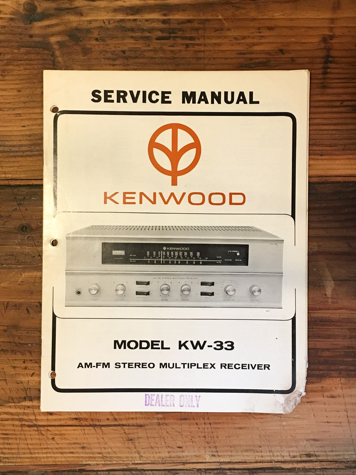 Kenwood KW-33  Service Manual *Original* #1