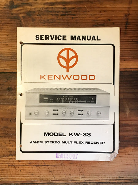 Kenwood KW-33  Service Manual *Original* #1
