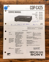 Sony CDP-C425 CD Player  Service Manual *Original*