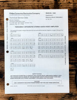 Magnavox FAB362 FAB-362 Amplifier  Service Manual Orig