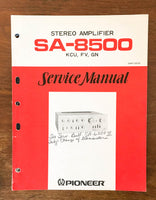 Pioneer SA-8500 Amplifier Service Manual Notice *Original*