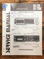 Kenwood KX-72R KX-72RB Cassette  Service Manual *Original*