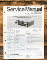 Panasonic CQ-7858EU EC Car Stereo  Service Manual *Original*