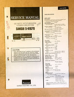 Sansui S-X1070 Receiver Service Manual *Original*