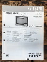 Sony KV-1547R TV  Service Manual *Original*