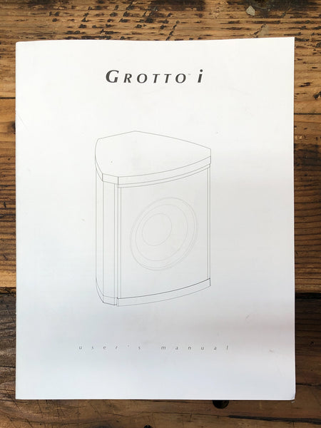 Martin Logan Grotto I Speaker   Owner / User Manual *Original*