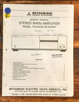 Mitsubishi M-A4200 M-A5200 Amplifier  Service Manual *Original*