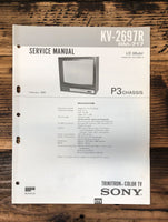 Sony KV-2697R TV  Service Manual *Original*