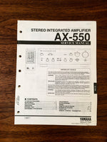 Yamaha AX-550 Amplifier Service Manual *Original*