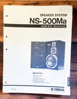 Yamaha NS-500Ma Speaker Service Manual *Original*