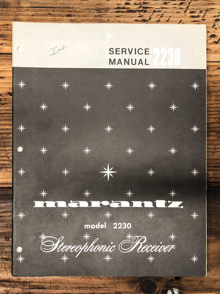 Marantz Model 2230 Receiver  Service Manual *Original* #1