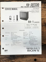 Sony KV-20TS50 TV  Service Manual *Original*