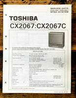 Toshiba CX2067 CX2067C TV Television Service Manual *Original*
