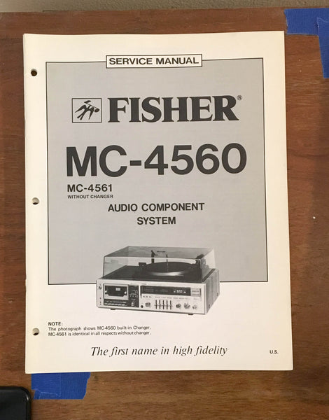 Fisher MC-4560 / MC4560 Stereo System Service Manual *Original*