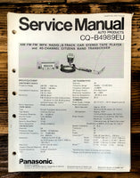 Panasonic CR-B4989EU Car Stereo  Service Manual *Original*