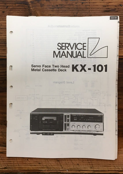 Luxman KX-101 Cassette  Service Manual *Original*