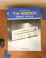 Pioneer TX-8500 II Tuner Service Manual *Original*