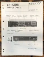 Kenwood GE-5010 Graphic Equalizer  Service Manual *Original*