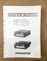 Pioneer TP-232 TP-233 Car Stereo Service Manual *Original* #2