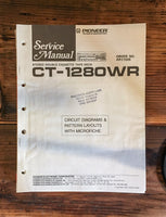 Pioneer CT-1280WR Cassette Service Manual *Original*