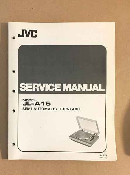 JVC JL-A15 Turntable  Service Manual *Original*