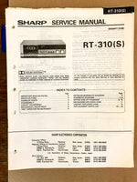 Sharp RT-310 Cassette Deck  Service Manual *Original*