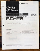 Pioneer SD-E5 Video Enhancer  Service Manual *Original*