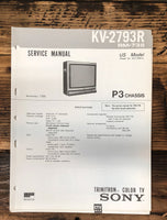 Sony KV-2793R TV  Service Manual *Original*