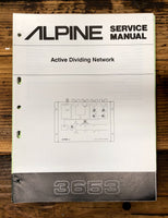 Alpine Model 3653 Dividing Network  Service Manual *Original*