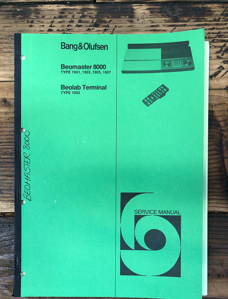 Bang Olufsen B&O Beomaster 8000 Receiver 4 Service Manual *Original* #1