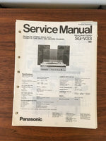 Panasonic SG-V33 Stereo Service Manual *Original*