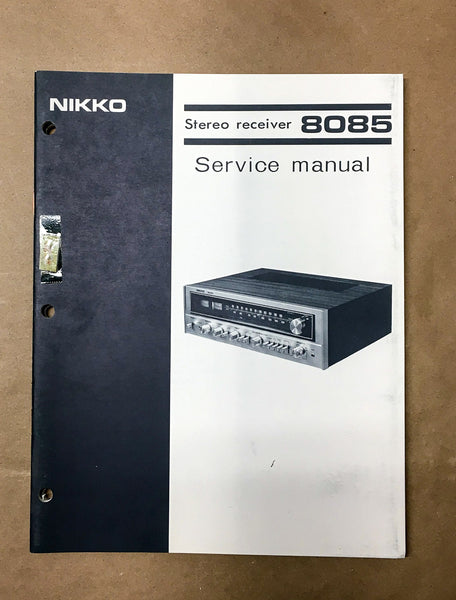 Nikko Model 8085 Receiver Service Manual *Original*