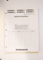 Pioneer X-100A Cassette Mechanism Service Manual *Original*