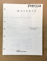 Marantz PM-432A Preamp / Preamplifier Service Manual *Original* #1